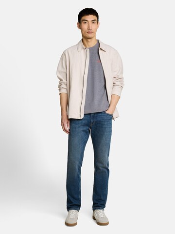 TOM TAILOR T-Shirt 'Piqué' in Grau