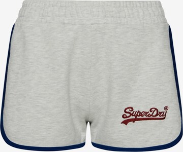 Superdry Kalhoty – šedá: přední strana