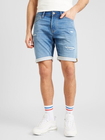 Regular Jean JACK & JONES en bleu : devant