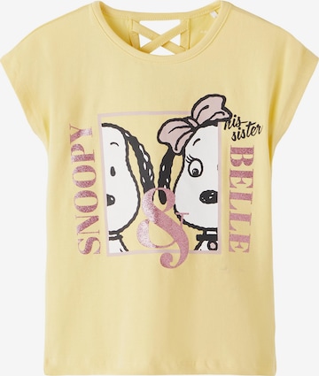 T-Shirt 'JUDINA' NAME IT en jaune : devant