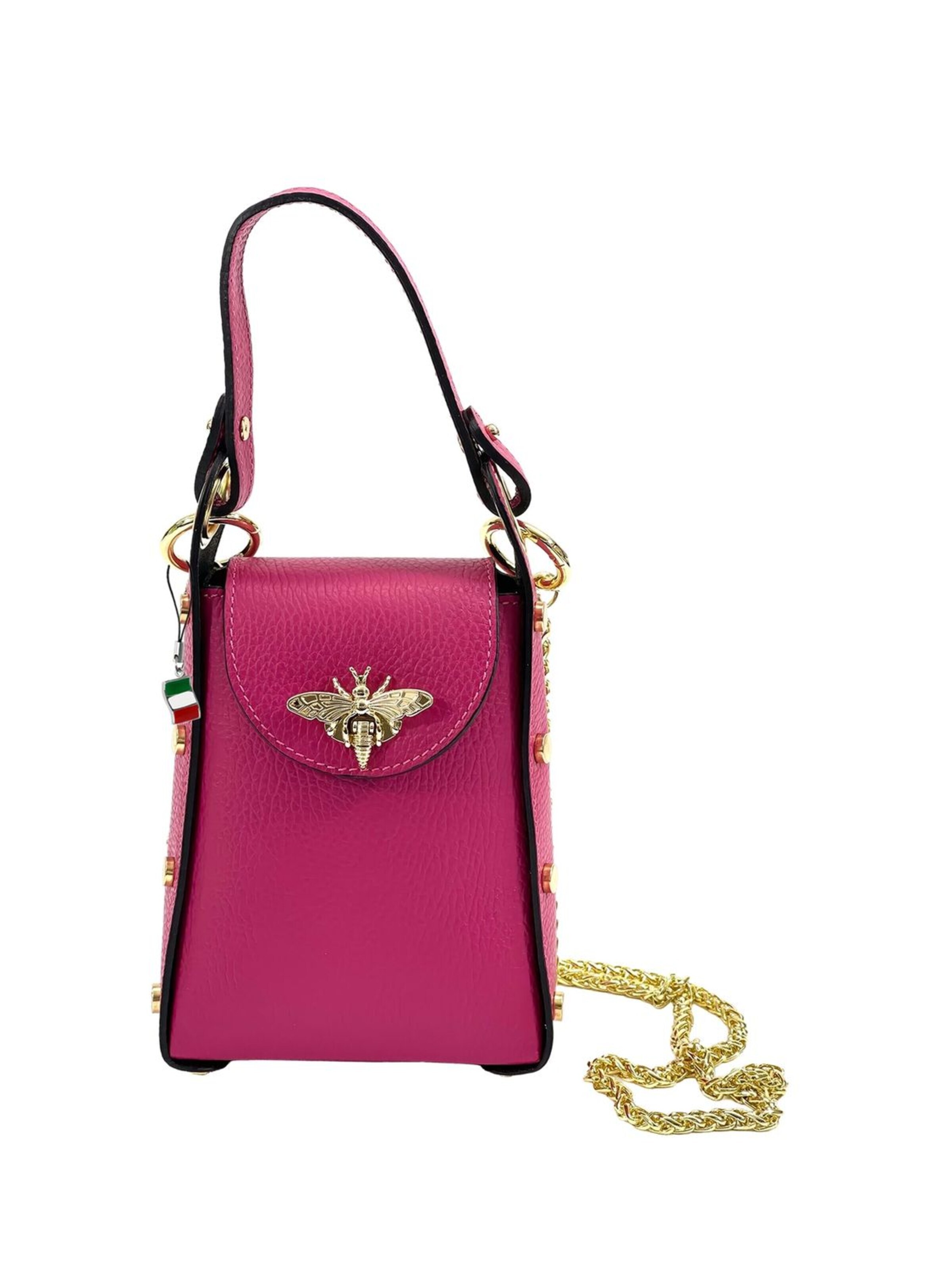 Florence Schoudertas in Roze: voorkant