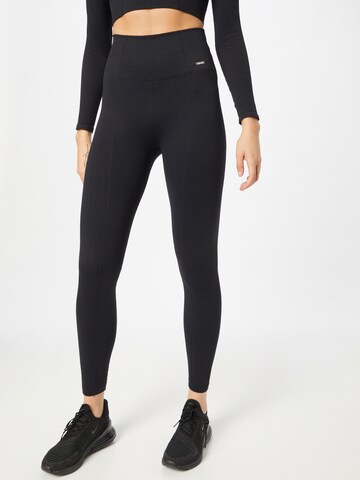 aim'n Skinny Workout Pants in Black: front