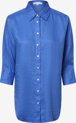 Marie Lund Blouse 'Rihab' in Blauw: voorkant