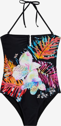 Desigual Uimapuku 'Tropical' värissä musta: etupuoli