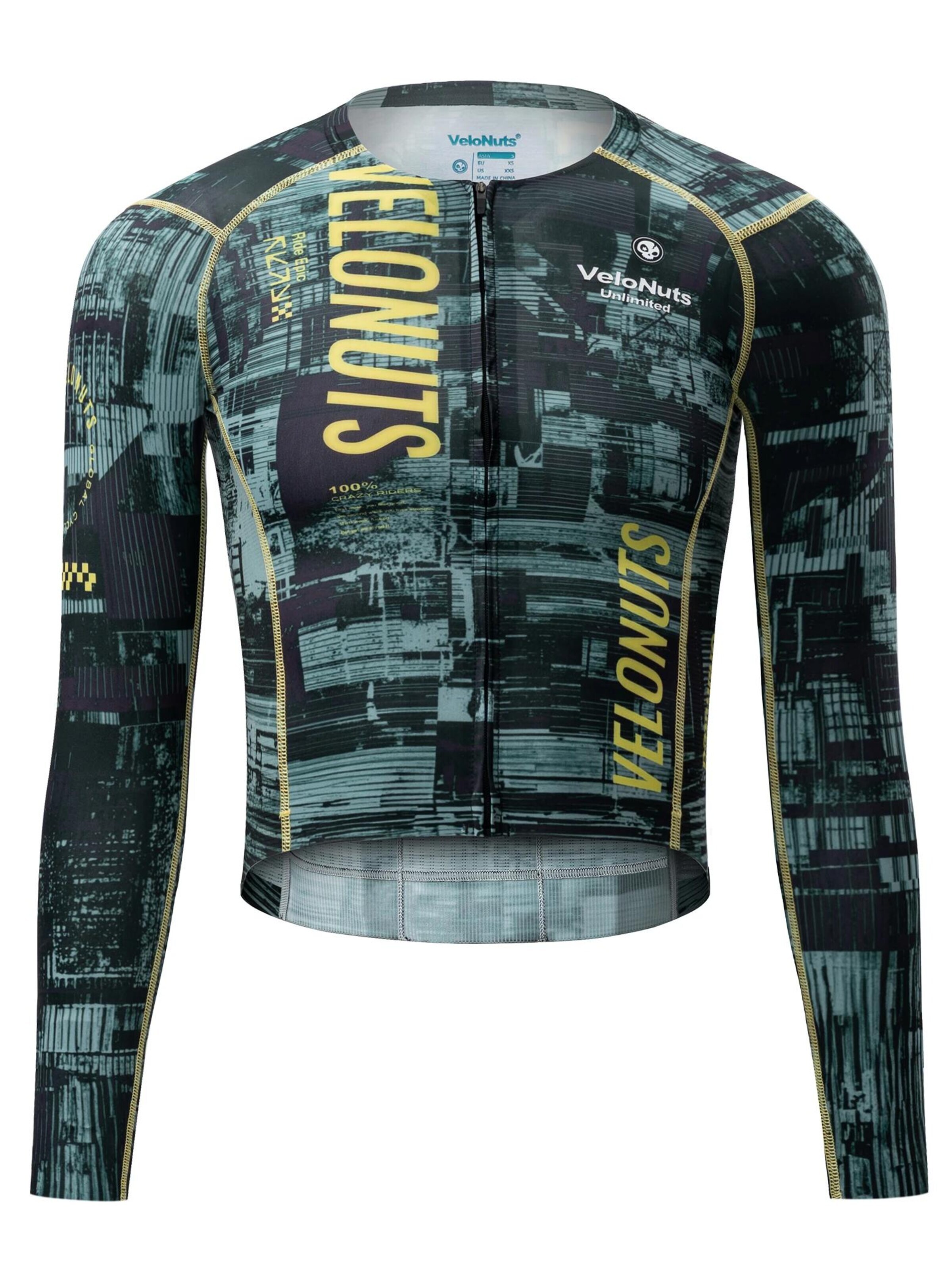VeloNuts Jersey 'Fahrradtrikot Herren Langarm Sommer' in M in Dark green, Item view