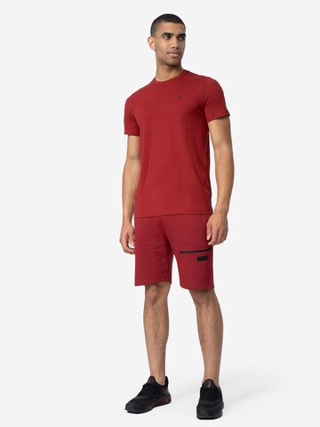 4F Štandardný strih Športové nohavice - Červená