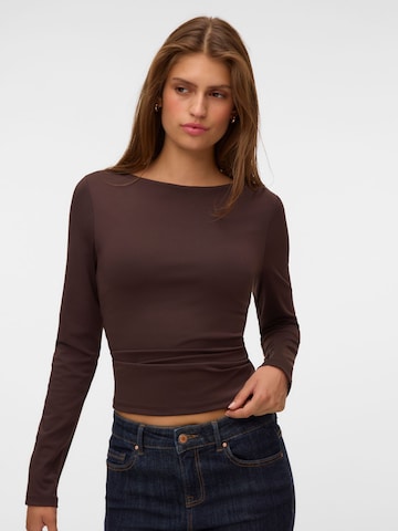 VERO MODA Top 'VMLiva' in Brown: front
