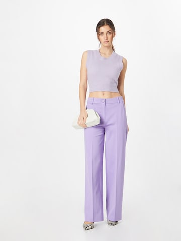 ESPRIT - Loosefit Pantalón de pinzas en lila