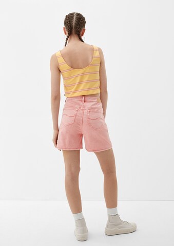 QS Regular Shorts in Pink