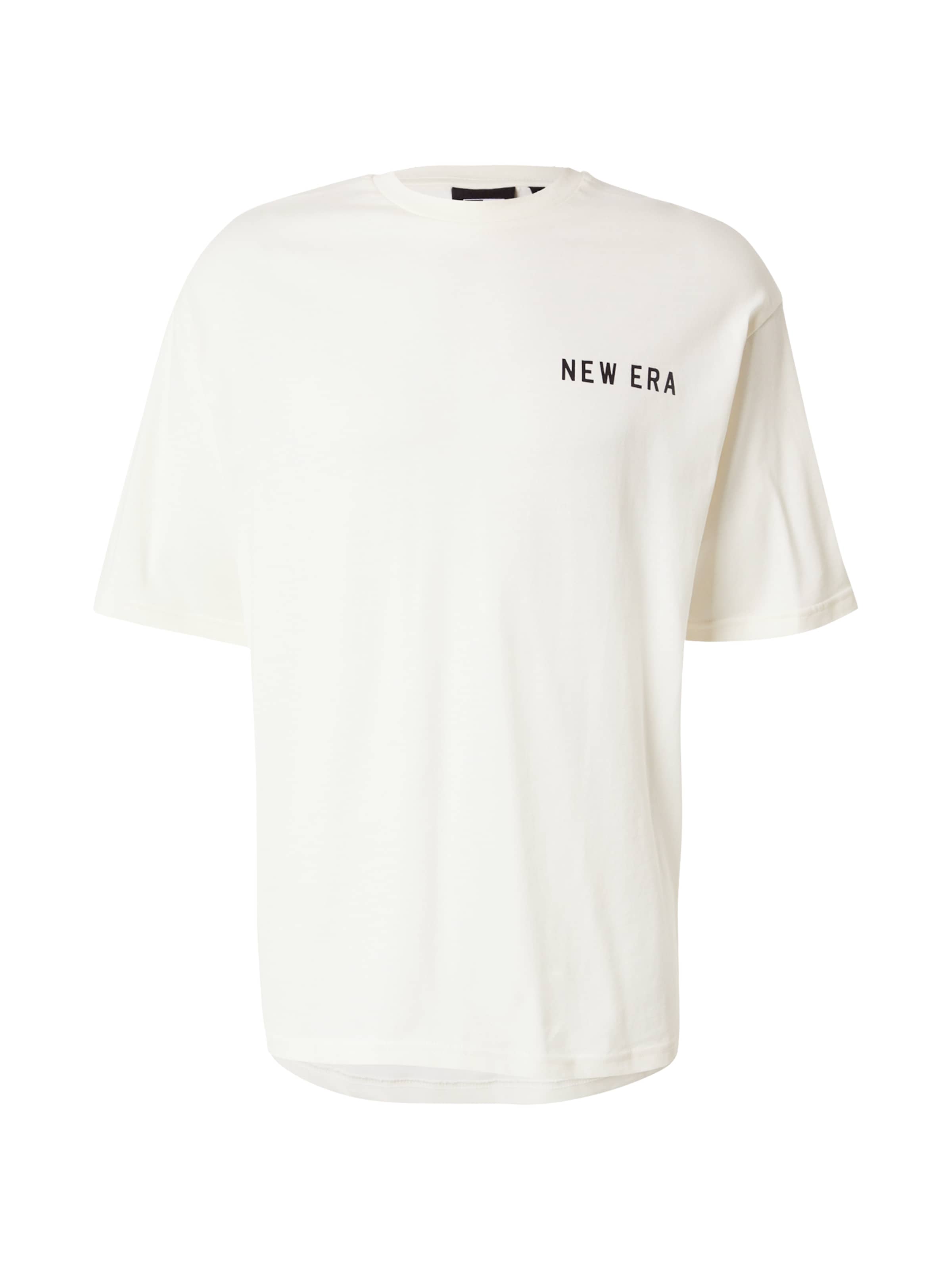 Tricou 'NE ANIMAL' de la NEW ERA pe alb: față