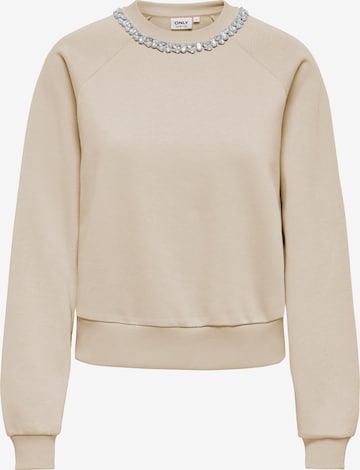 ONLY - Sudadera 'ONLJETT' en beige: frente
