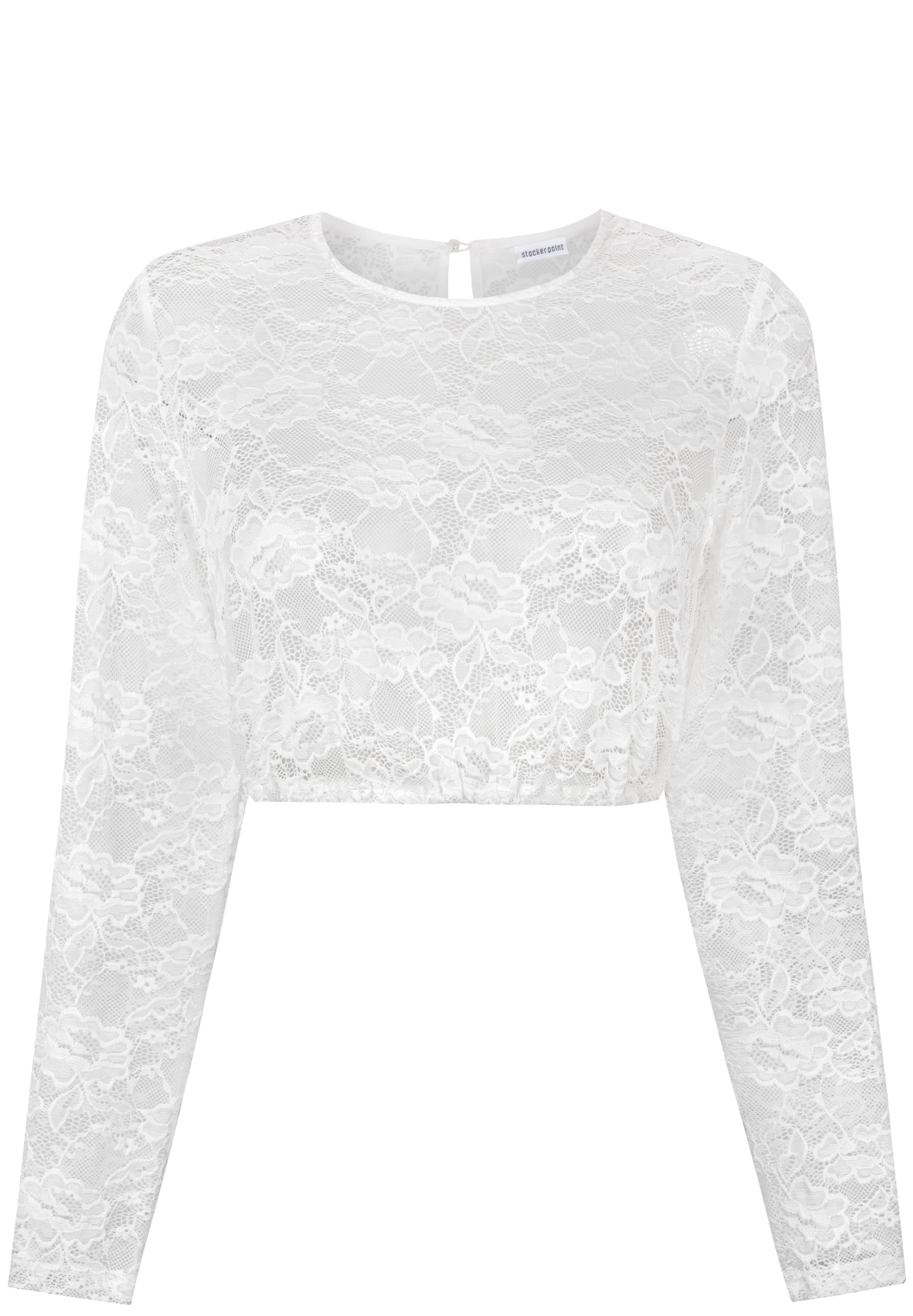 STOCKERPOINT Klederdracht blouse 'Willma' in Wit: voorkant