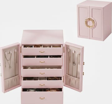 MEVYRA Jewelry Storage in Pink: front