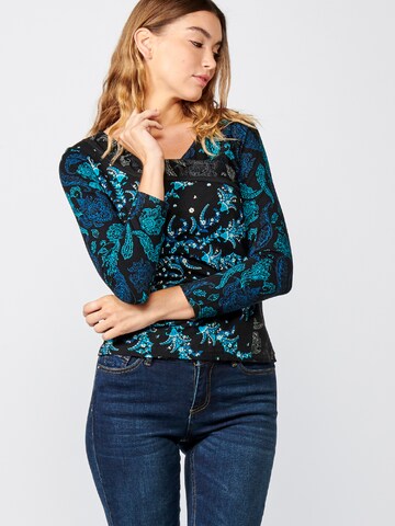 KOROSHI Shirt in Blauw: voorkant