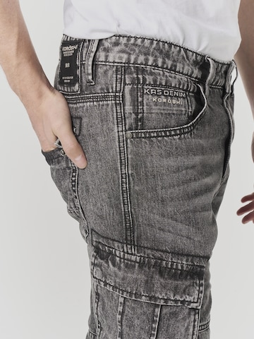 juoda KOROSHI Standartinis Darbinio stiliaus džinsai