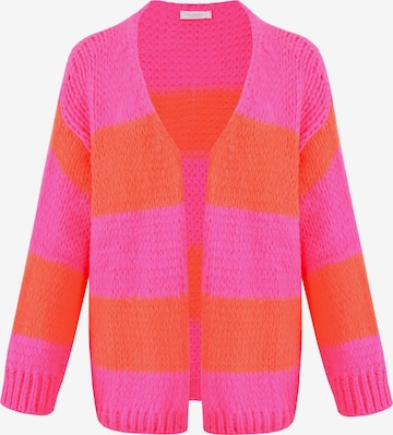 SASSYCLASSY Oversizestrickjacke in Orange: Vorderseite