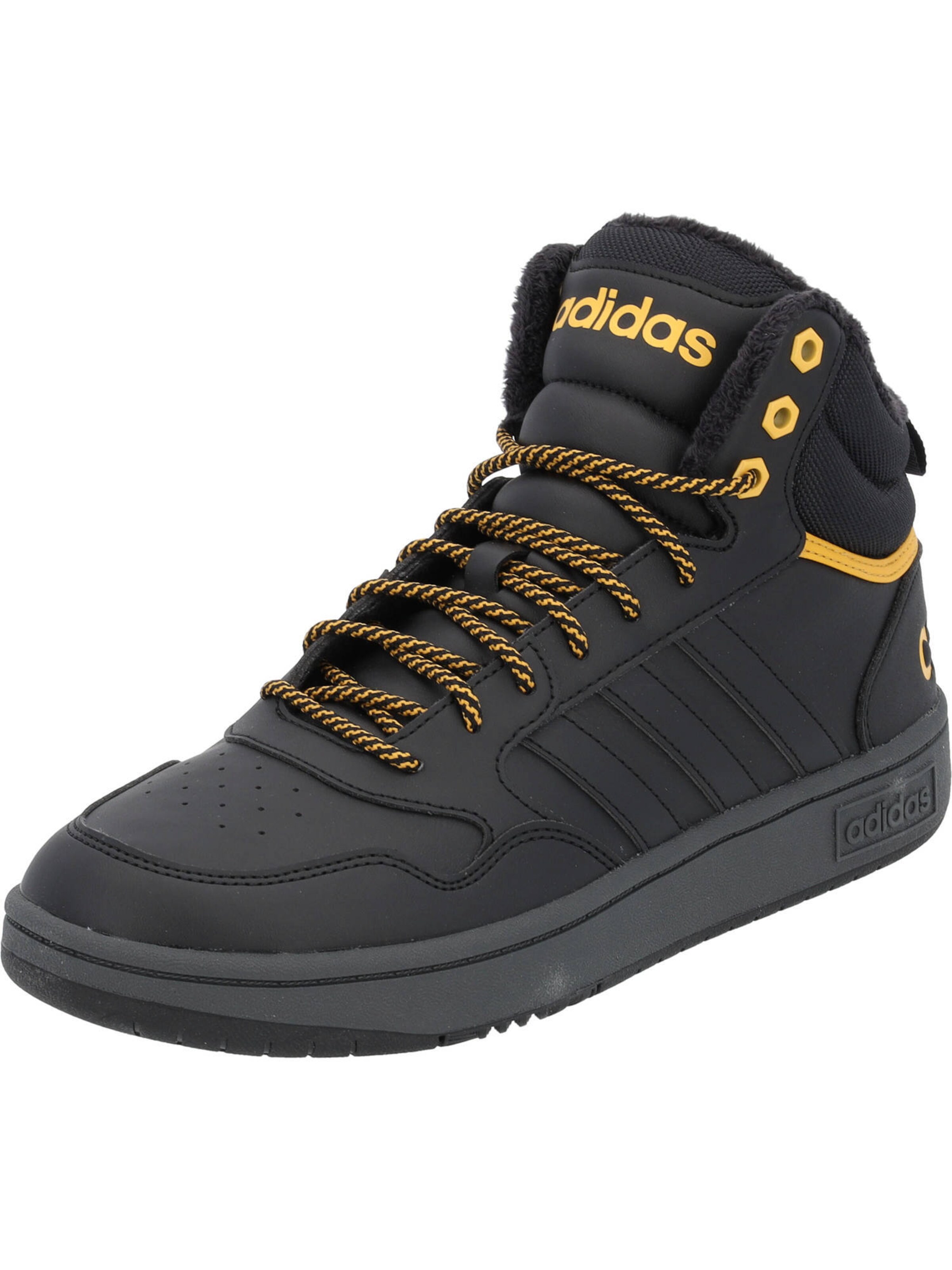 Baskets hautes 'Hoops 3.0' ADIDAS ORIGINALS en noir : devant
