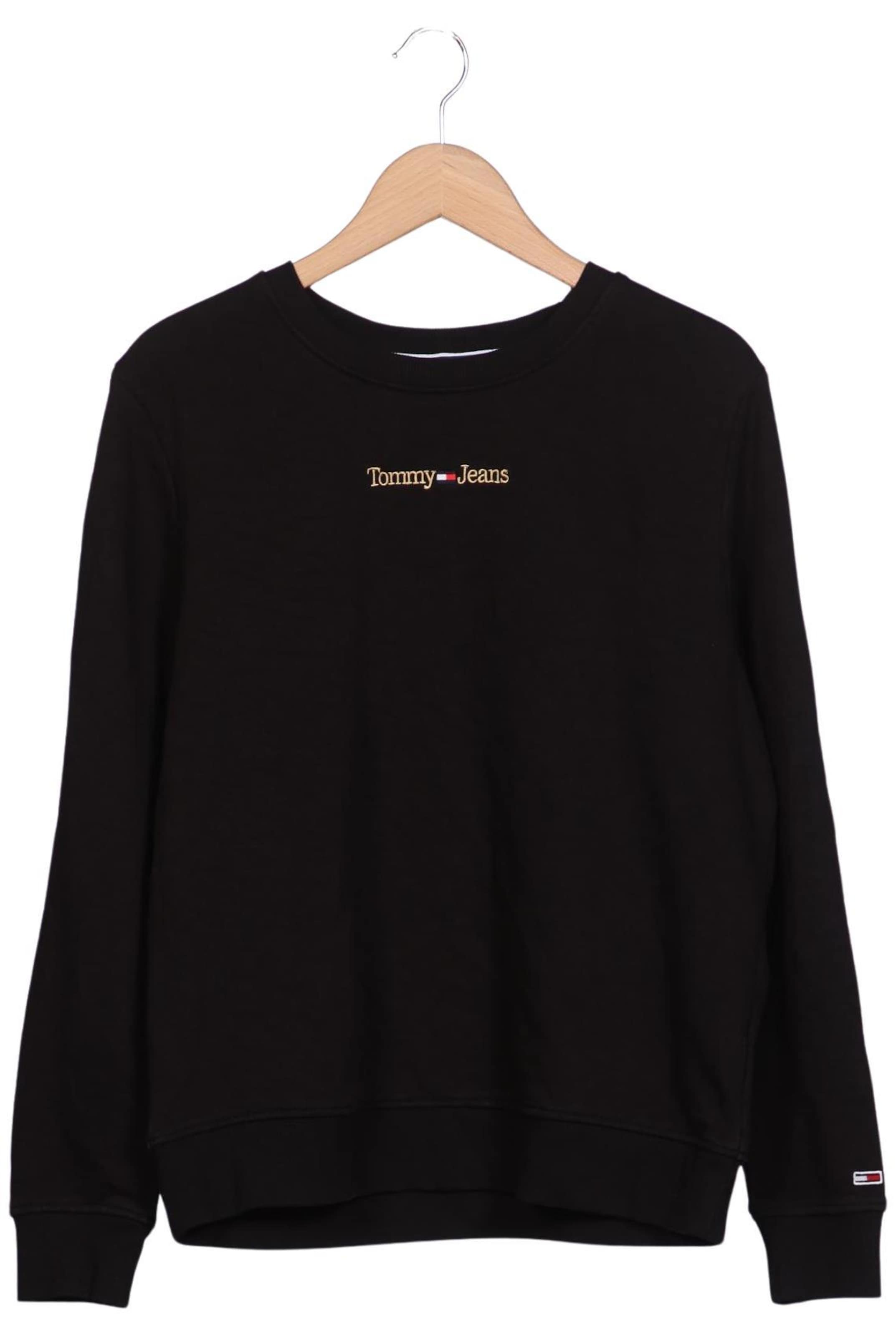 Tommy Jeans Sweatshirt & Zip-Up Hoodie in XL in Black: front