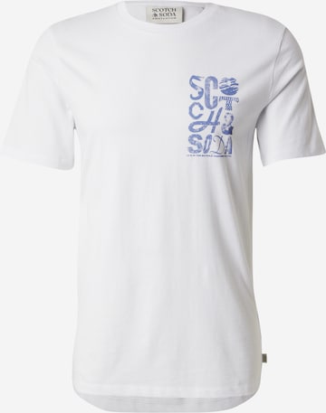 balta SCOTCH & SODA Marškinėliai: priekis