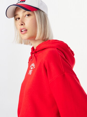 Tommy Jeans - Sweatshirt em vermelho