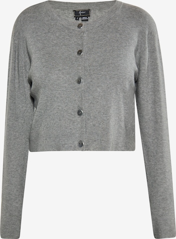 faina Knit Cardigan in Grey: front