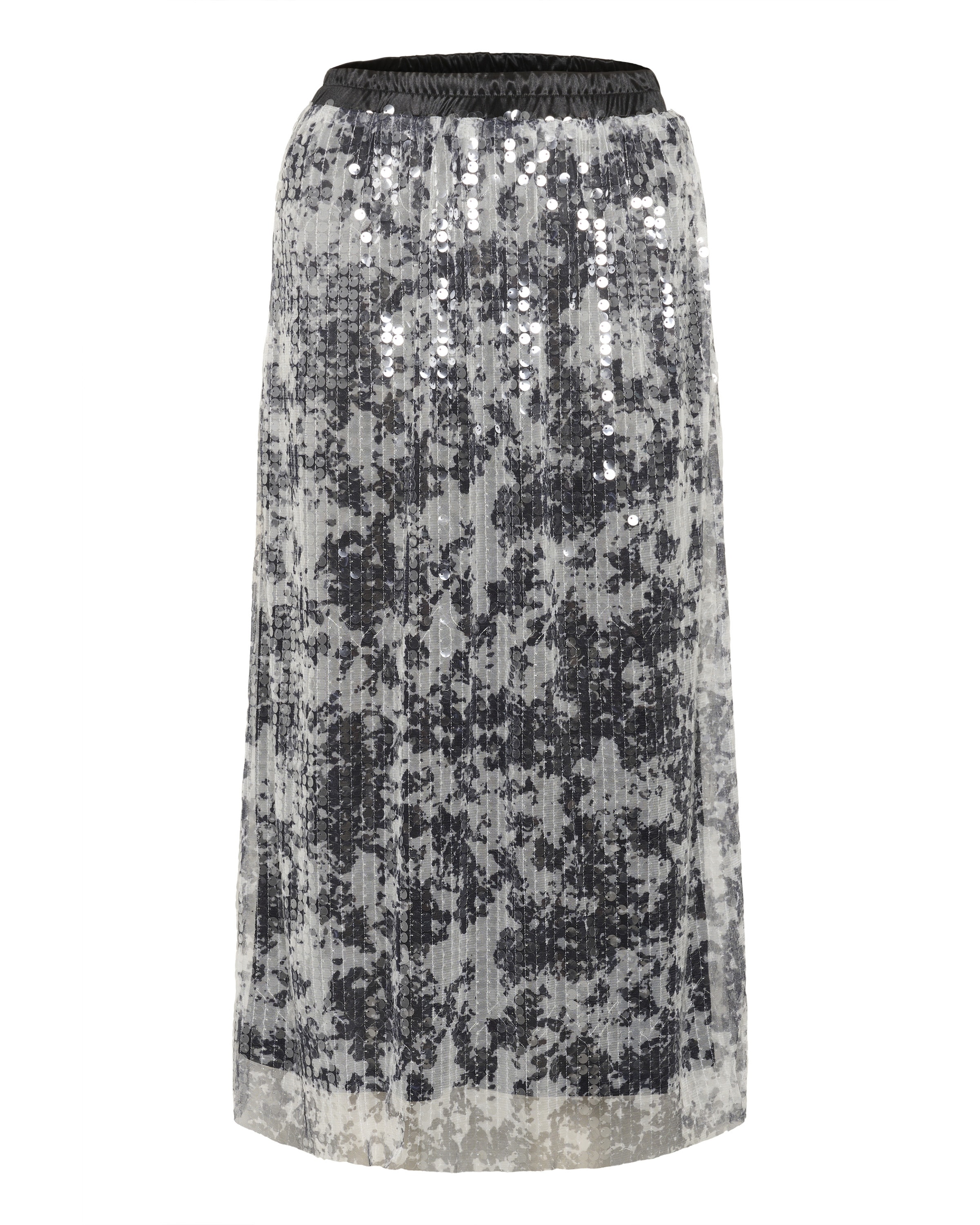 Jupe CULTURE en argent : devant