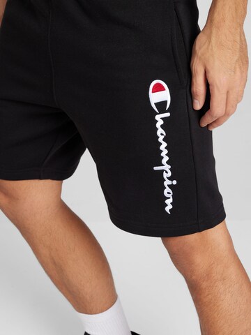 Regular Pantaloni de la Champion Authentic Athletic Apparel pe negru