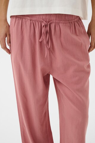 Wide Leg Pantalon 'SLAria' SOAKED IN LUXURY en rose