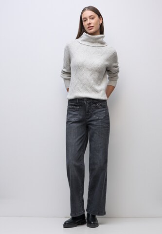 STREET ONE Wide leg Jeans in Grey