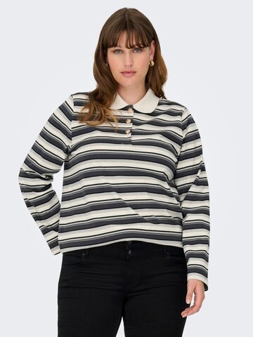 ONLY Carmakoma - Camiseta 'GLOBE' en blanco: frente