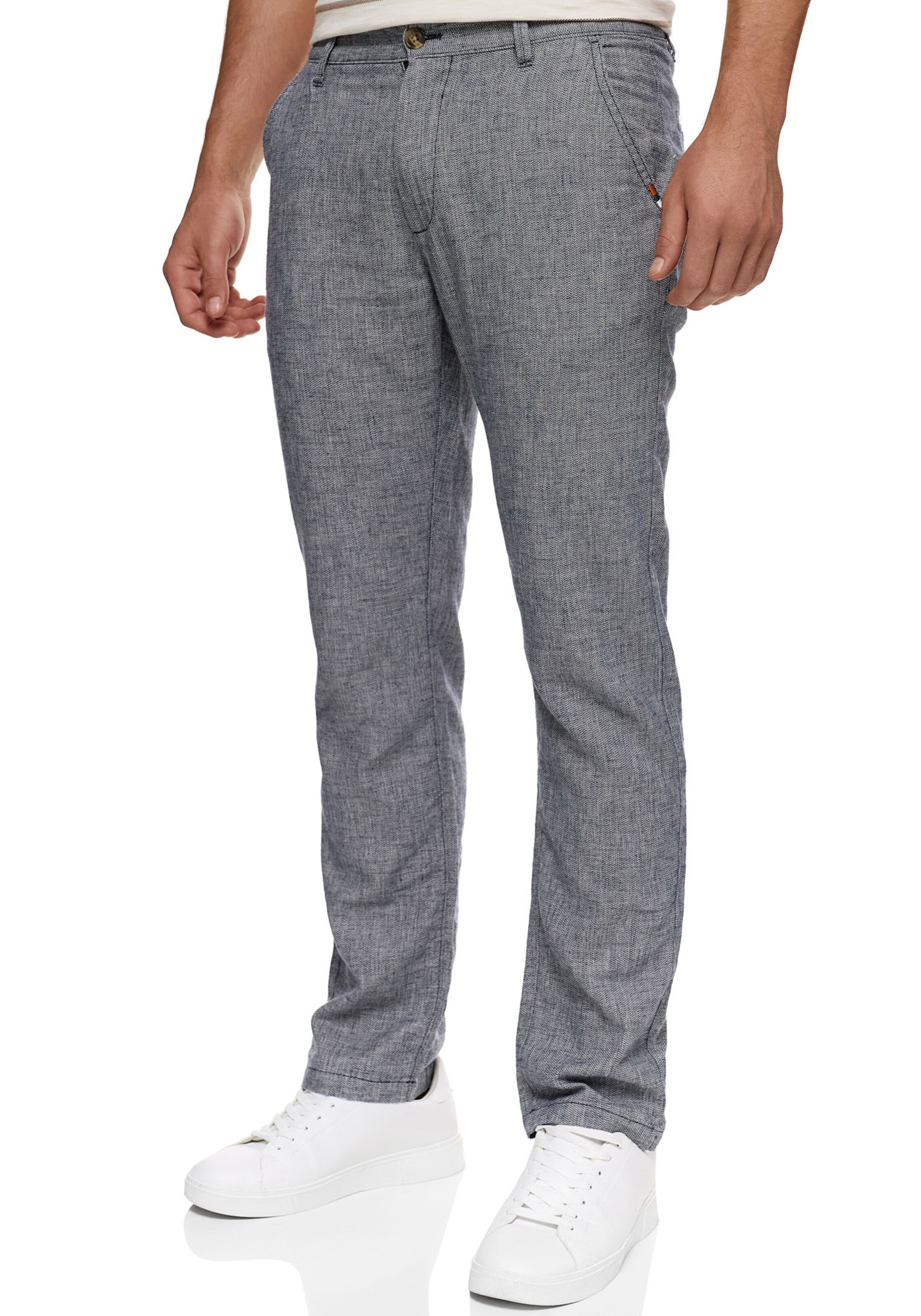 INDICODE JEANS Regular Chino Pants in Blue