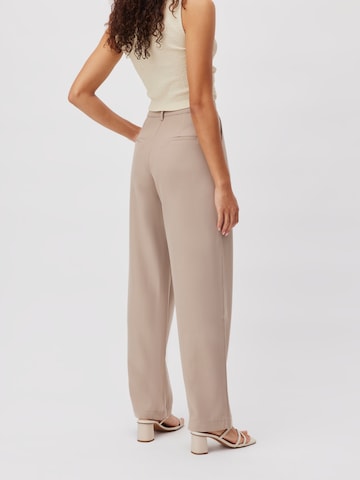 LeGer by Lena Gercke Loose fit Pleat-Front Pants 'Inge' in Brown