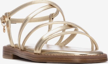 Xti - Sandalias en oro: frente