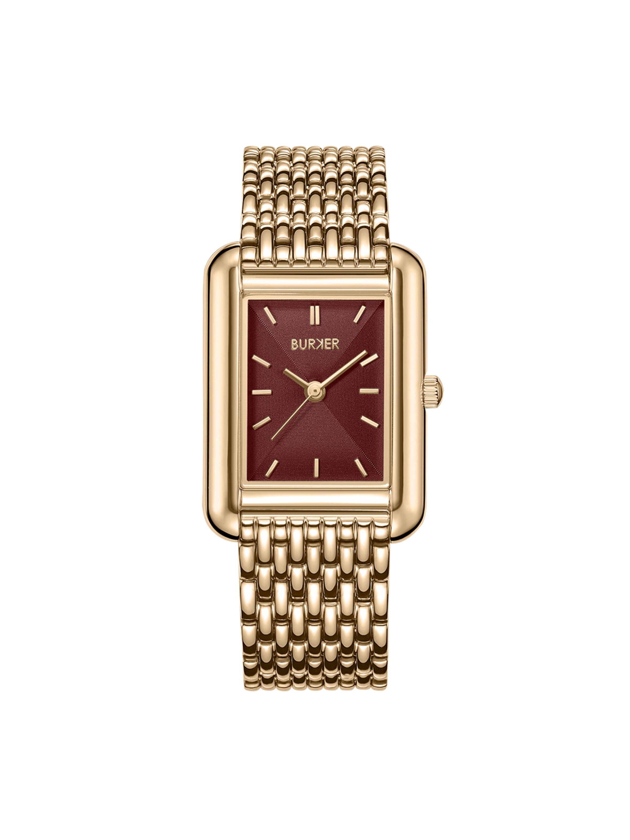 BURKER WatchesAnalogni sat 'Olivia Gold Burgundy' - zlatna boja: prednji dio