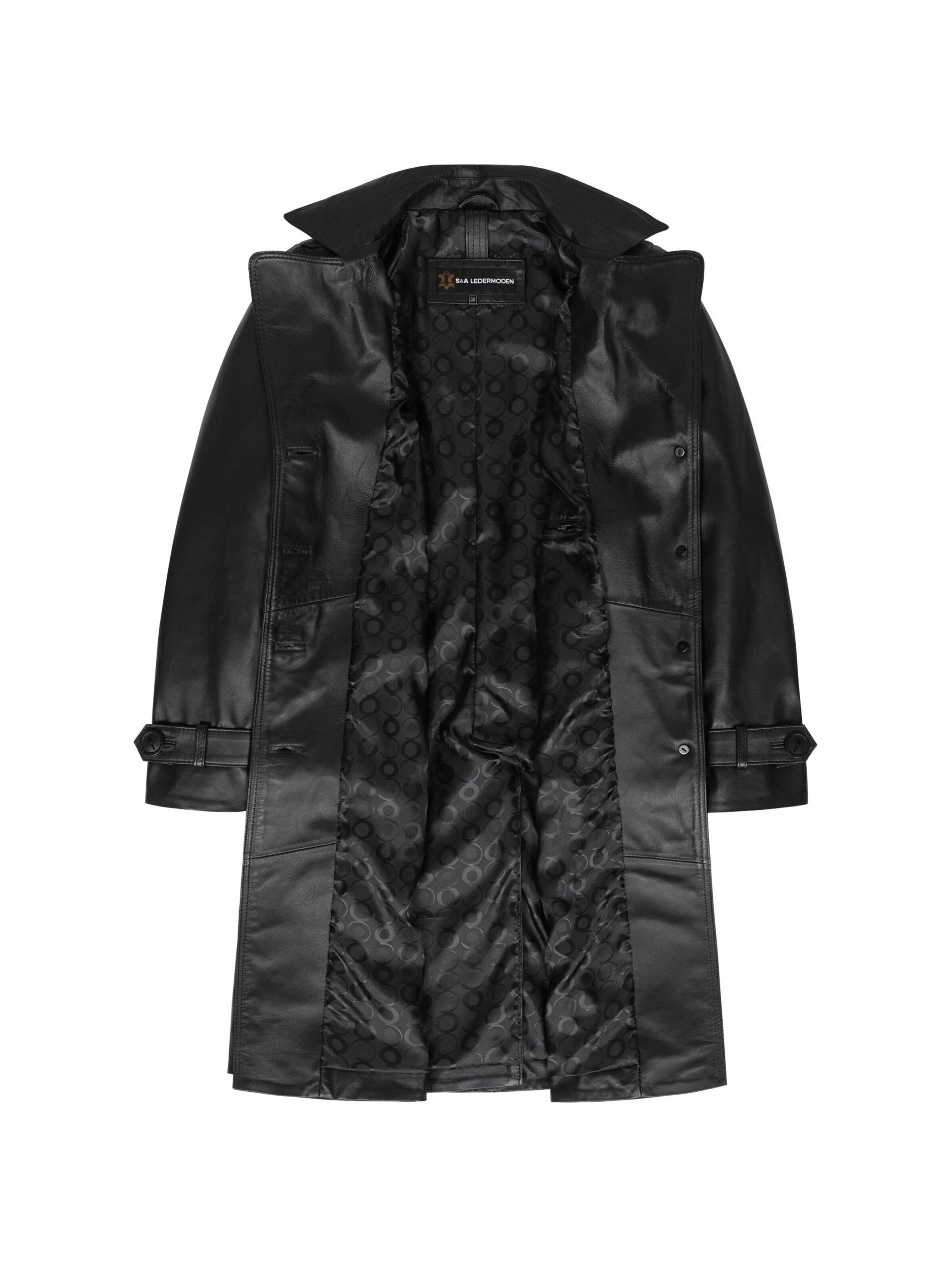 Mouflon Between-Seasons Coat 'Camila' in Black