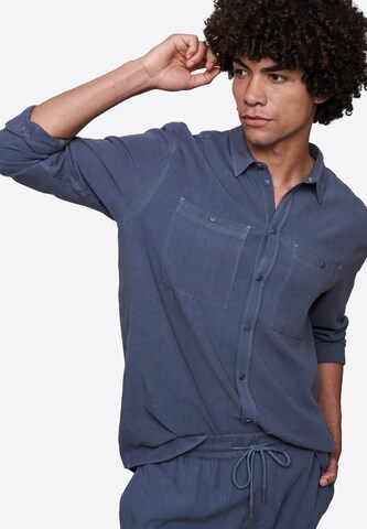 recolution Regular fit Button Up Shirt in Blue: front