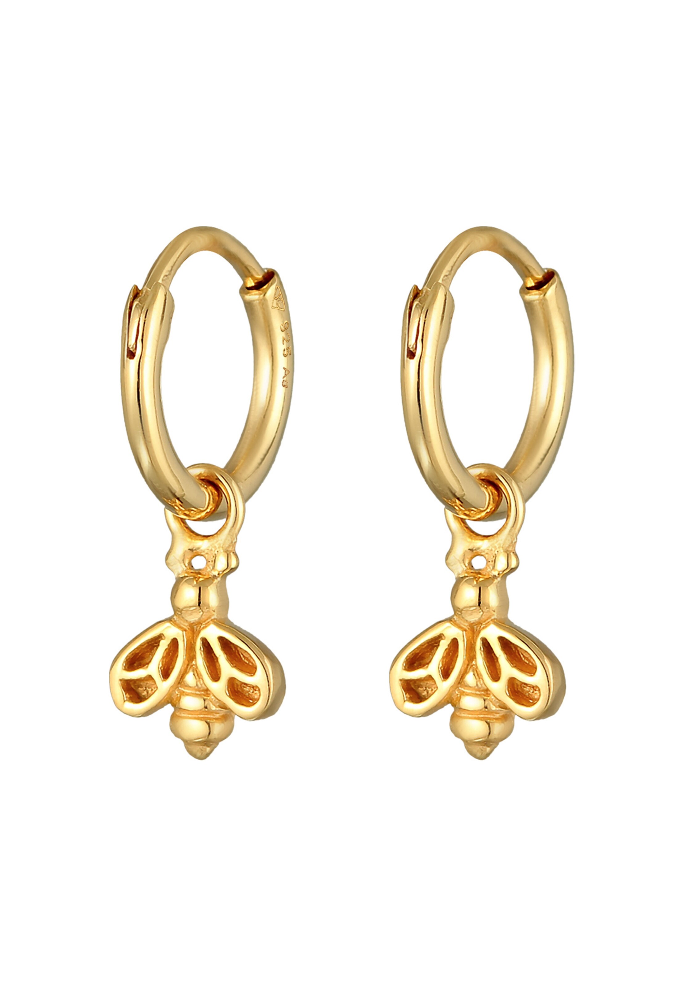 Boucles d'oreilles 'Biene' ELLI en or : devant