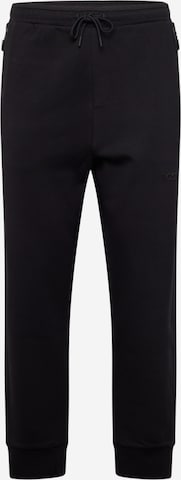 BOSS Green - Tapered Pantalón 'Hadiko 1' en negro: frente