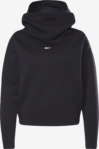 Reebok Sportief sweatshirt in Zwart: voorkant