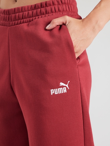 PUMA Ozke Športne hlače 'ESS No. 1' | rdeča barva