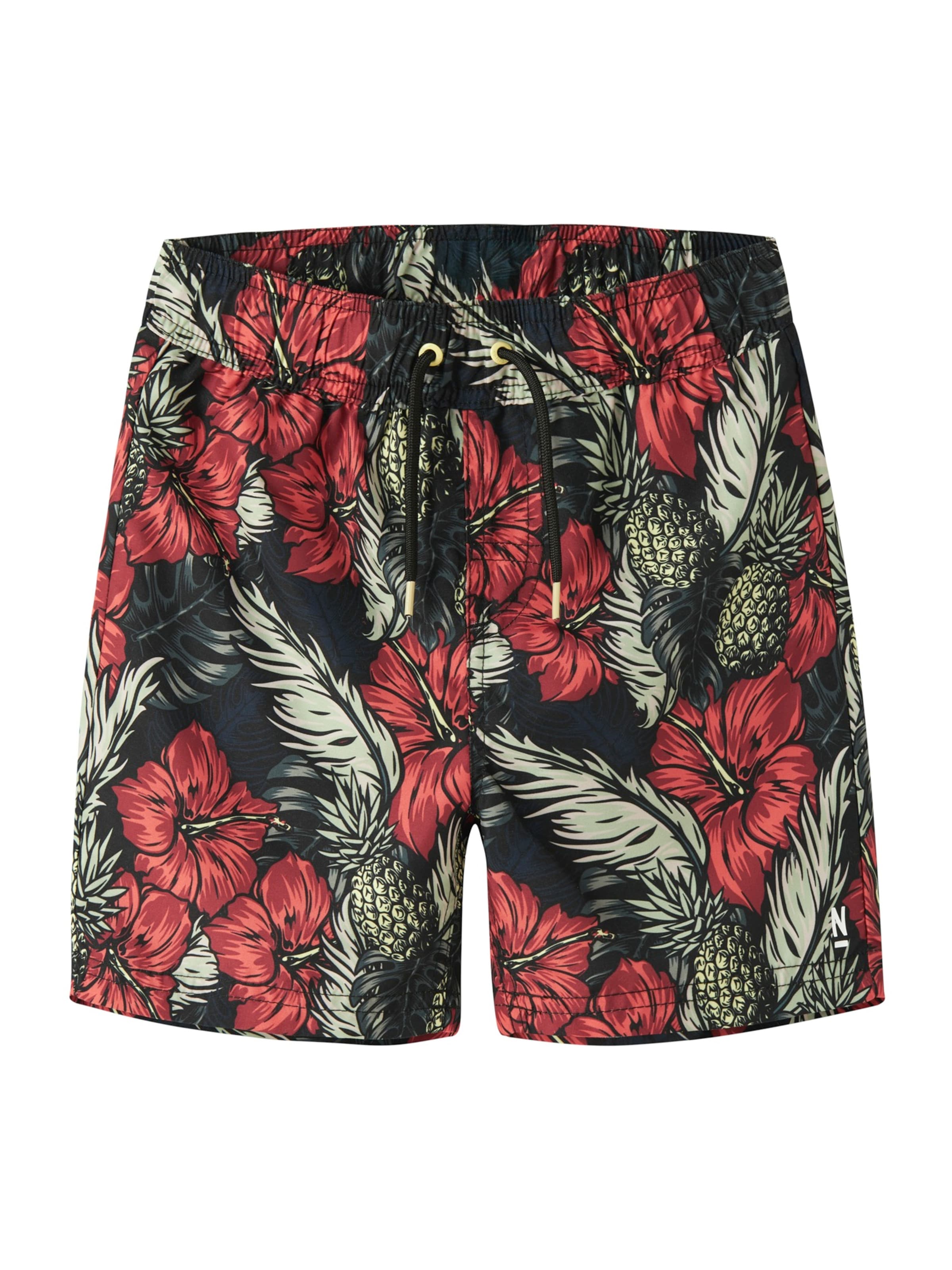 NAME IT Board Shorts 'NKMZABA' in Black: front