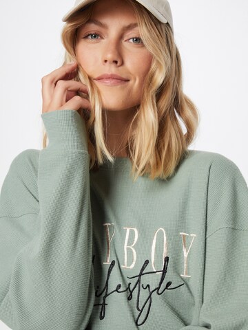 Sweat-shirt 'Playboy' Missguided en vert