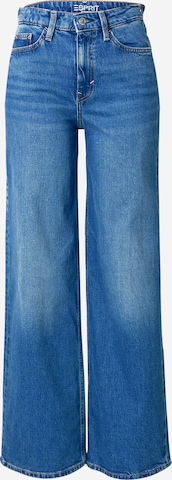 ESPRIT Wide leg Jeans in Blauw: voorkant