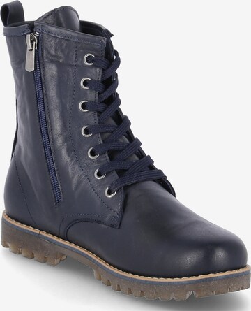 ANDREA CONTI Lace-Up Ankle Boots in Blue