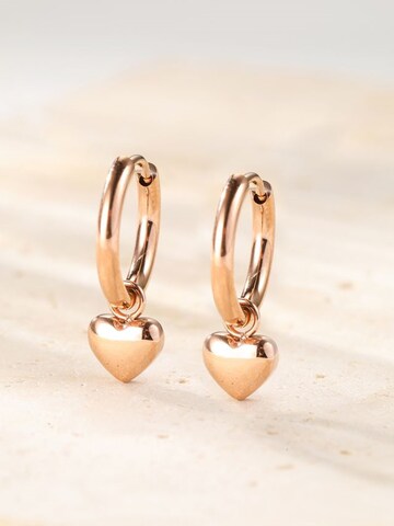 Hey Happiness - Pendientes 'Heart Beat' en oro