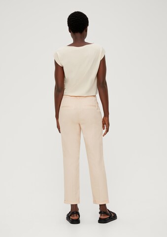 s.Oliver BLACK LABEL Regular Pleated Pants in Yellow