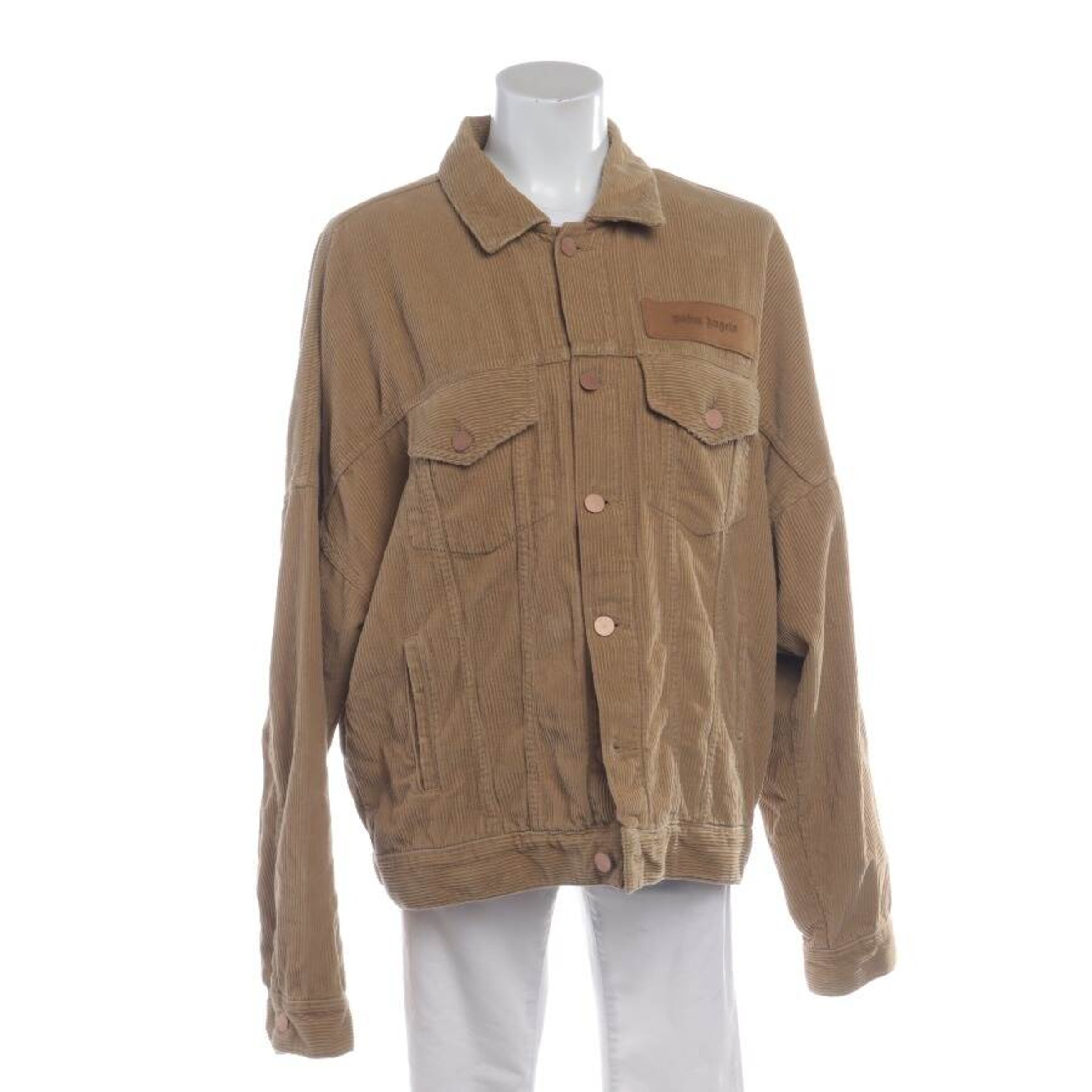 Palm Angels Jacket & Coat in L in Brown: front