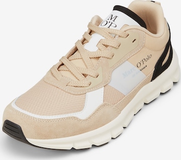 Baskets basses Marc O'Polo en marron : devant