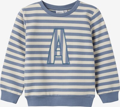 NAME IT Sweatshirt 'FINN' in de kleur Lichtblauw / Wit, Productweergave