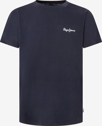 T-Shirt 'Single Cliford' Pepe Jeans en bleu : devant